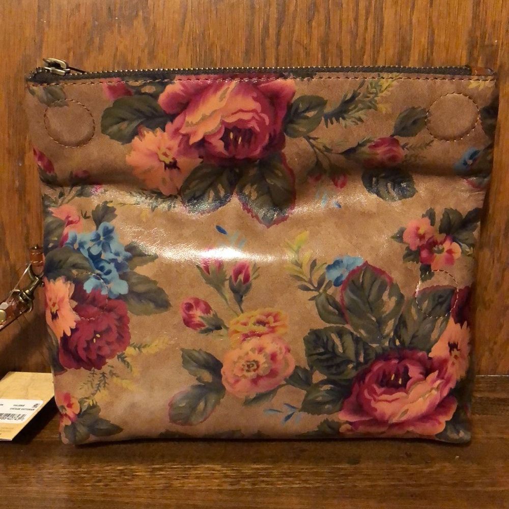 NWT-Patricia Nash-Vintage Victorian Garden-Valerie-Zip Wristlet Pouch/Clutch-$99 - Picture 9 of 11
